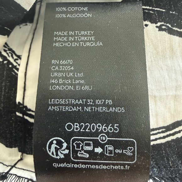 NWT Anthropologie Somerset Maxi Dress Heart Print Black White Poplin Medium - Picture 9 of 11